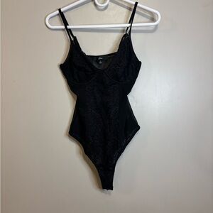 Lulus Black Lace Bodysuit